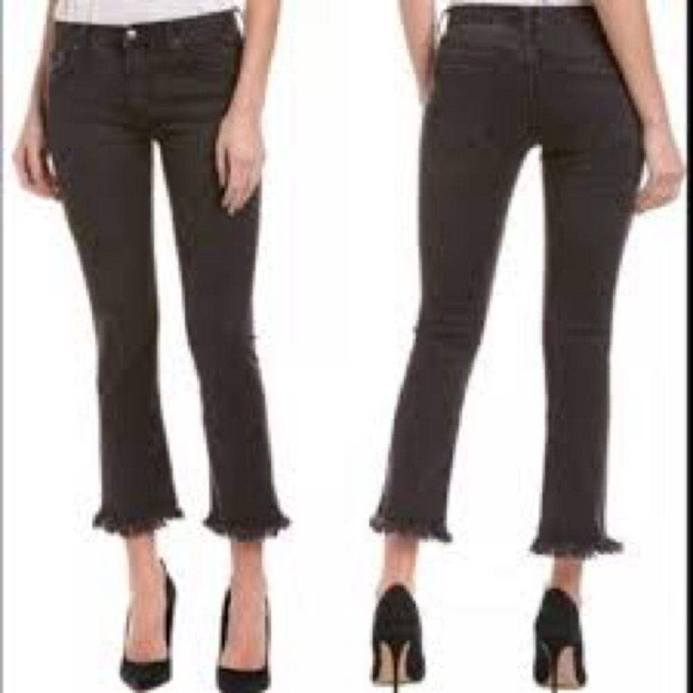 NWT Evidnt Los Angeles Skinny Cropped Raw Step Hem Jeans